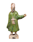 Terracotta Ming Dynasty Court Official Statuette with Original Polychromy-1. Asian & Chinese Furniture, Art, Antiques, Vintage Home Décor for sale at FEA Home