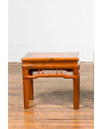 Pair of Chinese Qing Dynasty 19th Century Side Tables with Humpback Stretchers-6. Asian & Chinese Furniture, Art, Antiques, Vintage Home Décor for sale at FEA Home