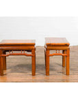 Pair of Chinese Qing Dynasty 19th Century Side Tables with Humpback Stretchers-8. Asian & Chinese Furniture, Art, Antiques, Vintage Home Décor for sale at FEA Home