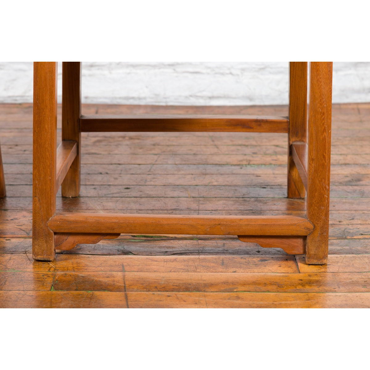 Pair of Ming Dynasty Style Yoke Back Side Chairs with Woven Rattan Seats-17. Asian & Chinese Furniture, Art, Antiques, Vintage Home Décor for sale at FEA Home
