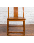 Pair of Ming Dynasty Style Yoke Back Side Chairs with Woven Rattan Seats-9. Asian & Chinese Furniture, Art, Antiques, Vintage Home Décor for sale at FEA Home