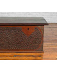 Late 19th Century Coffer from Sumatra with Carved Motifs and Iron Hardware-8. Asian & Chinese Furniture, Art, Antiques, Vintage Home Décor for sale at FEA Home