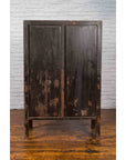 Chinese Qing Dynasty 19th Century Red Lacquer Cabinet with Gold Chinoiseries-15. Asian & Chinese Furniture, Art, Antiques, Vintage Home Décor for sale at FEA Home
