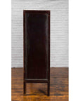 Chinese Qing Dynasty 19th Century Red Lacquer Cabinet with Gold Chinoiseries-16. Asian & Chinese Furniture, Art, Antiques, Vintage Home Décor for sale at FEA Home