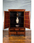 Chinese Two-Toned Cabinet with Doors and Five Drawers from the 20th Century-3. Asian & Chinese Furniture, Art, Antiques, Vintage Home Décor for sale at FEA Home