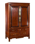 Chinese Two-Toned Cabinet with Doors and Five Drawers from the 20th Century-1. Asian & Chinese Furniture, Art, Antiques, Vintage Home Décor for sale at FEA Home