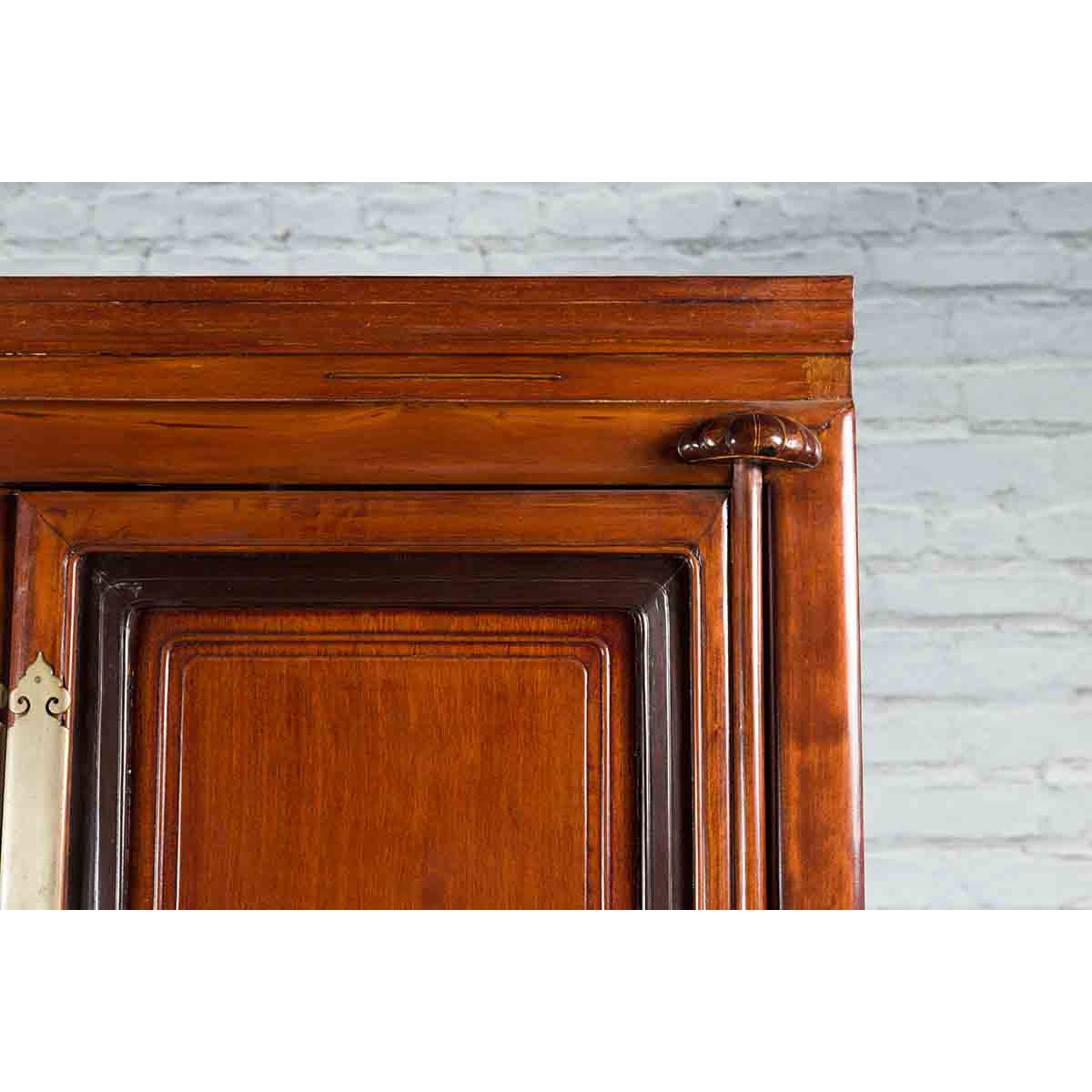 Chinese Two-Toned Cabinet with Doors and Five Drawers from the 20th Century-10. Asian & Chinese Furniture, Art, Antiques, Vintage Home Décor for sale at FEA Home
