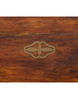 Indian 19th Century Wooden Trunk with Brass Inlay and Bracket Feet-12. Asian & Chinese Furniture, Art, Antiques, Vintage Home Décor for sale at FEA Home