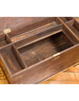 Indian 19th Century Wooden Trunk with Brass Inlay and Bracket Feet-4. Asian & Chinese Furniture, Art, Antiques, Vintage Home Décor for sale at FEA Home