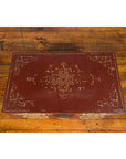 Vintage Chinese Red Blanket Chest with Gold Details and Calligraphy Motifs-11. Asian & Chinese Furniture, Art, Antiques, Vintage Home Décor for sale at FEA Home