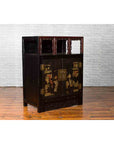 Chinese Qing Dynasty Period 19th Century Cabinet with Original Brown Lacquer-4. Asian & Chinese Furniture, Art, Antiques, Vintage Home Décor for sale at FEA Home
