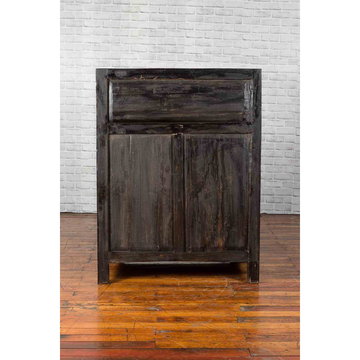 Chinese Qing Dynasty Period 19th Century Cabinet with Original Brown Lacquer-13. Asian & Chinese Furniture, Art, Antiques, Vintage Home Décor for sale at FEA Home