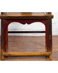 Pair of Chinese Qing Dynasty 19th Century Yoke Back Armchairs with Rattan Seats-19. Asian & Chinese Furniture, Art, Antiques, Vintage Home Décor for sale at FEA Home
