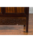 Chinese Two-Toned Early 20th Century Cabinet with Carved Apron and Inner Drawers-13. Asian & Chinese Furniture, Art, Antiques, Vintage Home Décor for sale at FEA Home