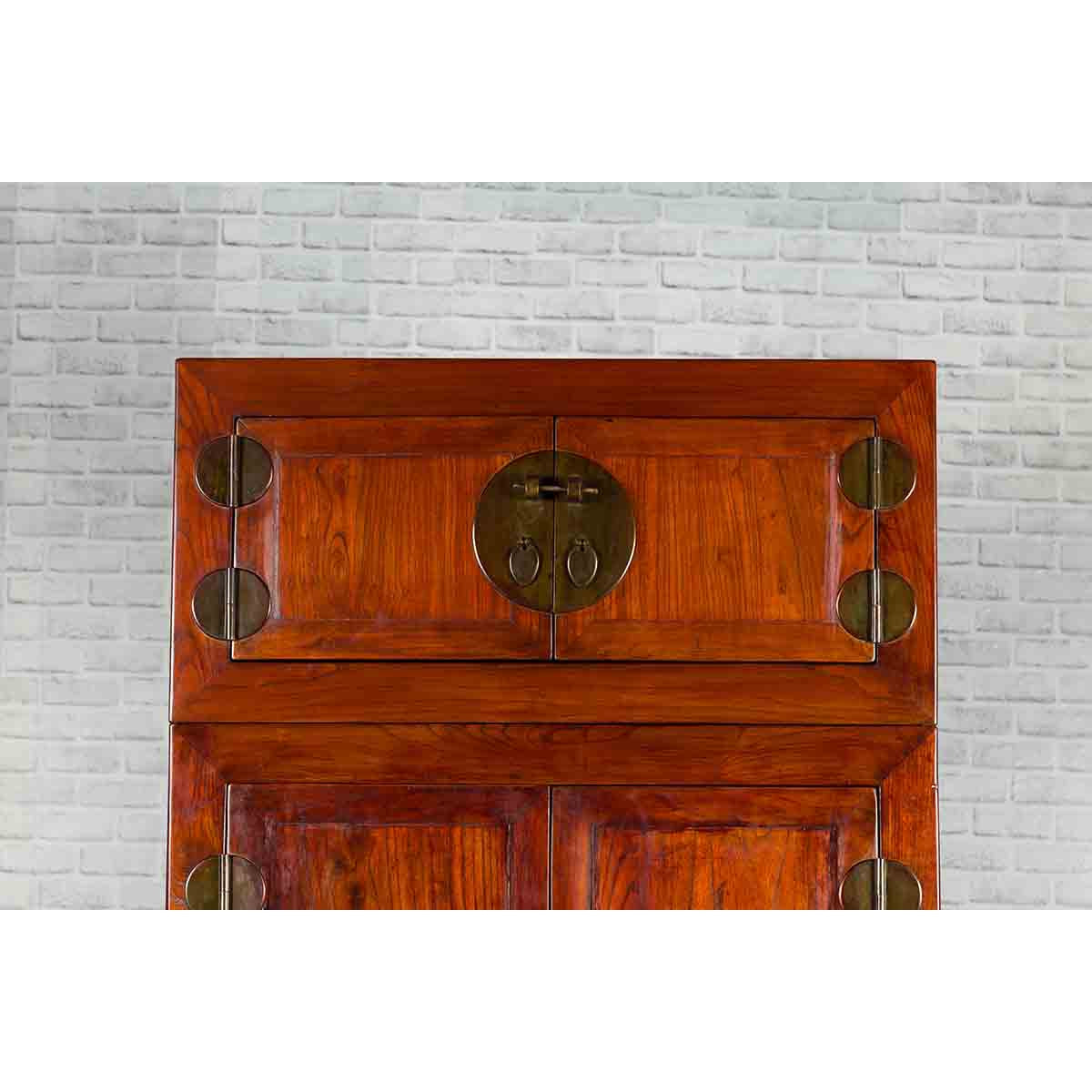 19th Century Brown Cabinet with Unexpected Internal Drawers and Shelving-4. Asian & Chinese Furniture, Art, Antiques, Vintage Home Décor for sale at FEA Home
