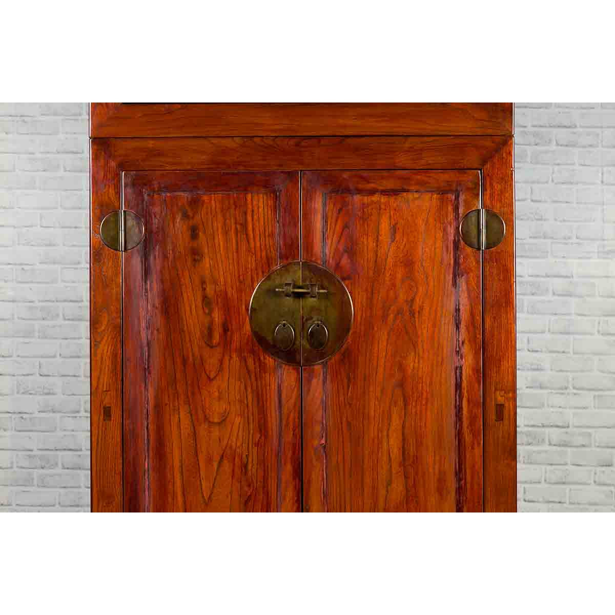 19th Century Brown Cabinet with Unexpected Internal Drawers and Shelving-5. Asian & Chinese Furniture, Art, Antiques, Vintage Home Décor for sale at FEA Home