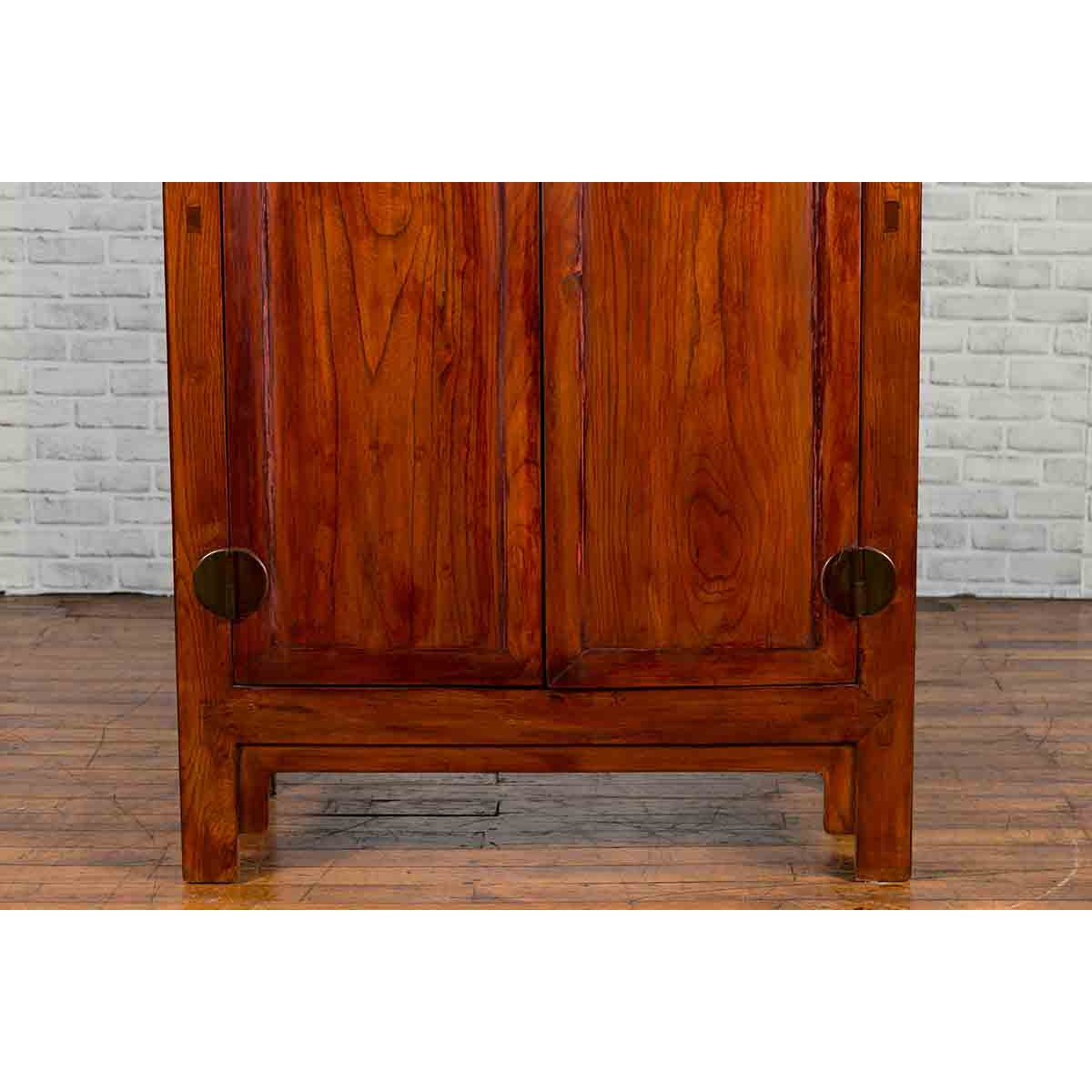 19th Century Brown Cabinet with Unexpected Internal Drawers and Shelving-8. Asian & Chinese Furniture, Art, Antiques, Vintage Home Décor for sale at FEA Home