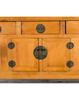Qing Dynasty 19th Century Natural Wood Sideboard with Large Carved Spandrels-13. Asian & Chinese Furniture, Art, Antiques, Vintage Home Décor for sale at FEA Home