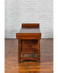 Chinese Elm Three-Drawer Kang Cabinet with Everted Flanges and Carved Spandrels-13. Asian & Chinese Furniture, Art, Antiques, Vintage Home Décor for sale at FEA Home