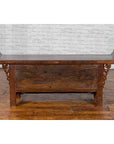 Chinese Elm Three-Drawer Kang Cabinet with Everted Flanges and Carved Spandrels-14. Asian & Chinese Furniture, Art, Antiques, Vintage Home Décor for sale at FEA Home