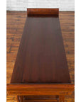 Chinese Elm Three-Drawer Kang Cabinet with Everted Flanges and Carved Spandrels-16. Asian & Chinese Furniture, Art, Antiques, Vintage Home Décor for sale at FEA Home