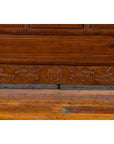 Chinese Elm Three-Drawer Kang Cabinet with Everted Flanges and Carved Spandrels-10. Asian & Chinese Furniture, Art, Antiques, Vintage Home Décor for sale at FEA Home