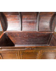 Chinese Antique Large Dowry Chest with Arching Lid, Carved Panels and Drawers-5. Asian & Chinese Furniture, Art, Antiques, Vintage Home Décor for sale at FEA Home