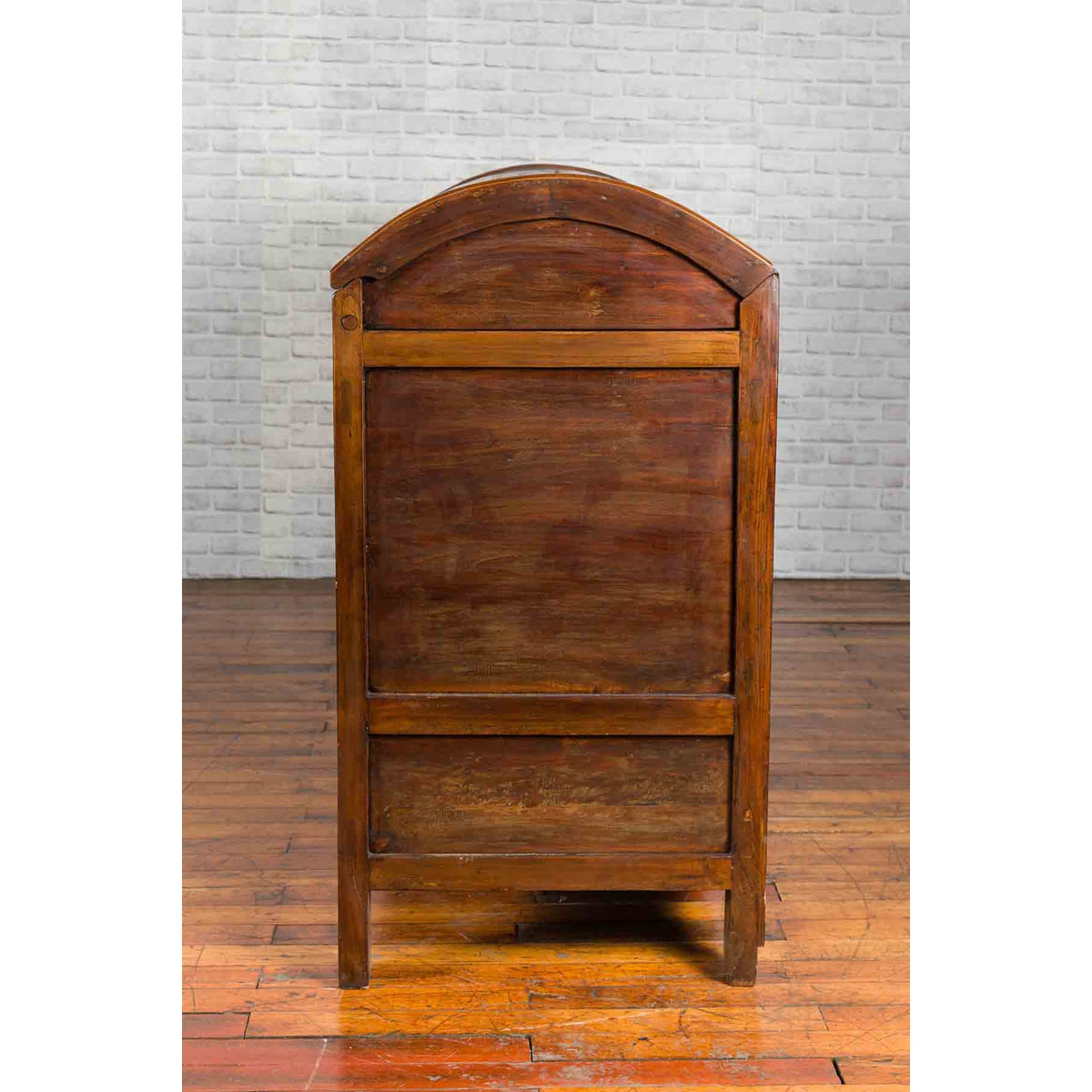 Chinese Antique Large Dowry Chest with Arching Lid, Carved Panels and Drawers-15. Asian & Chinese Furniture, Art, Antiques, Vintage Home Décor for sale at FEA Home