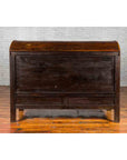 Chinese Antique Large Dowry Chest with Arching Lid, Carved Panels and Drawers-16. Asian & Chinese Furniture, Art, Antiques, Vintage Home Décor for sale at FEA Home