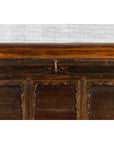 Chinese Antique Large Dowry Chest with Arching Lid, Carved Panels and Drawers-7. Asian & Chinese Furniture, Art, Antiques, Vintage Home Décor for sale at FEA Home