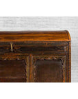 Chinese Antique Large Dowry Chest with Arching Lid, Carved Panels and Drawers-8. Asian & Chinese Furniture, Art, Antiques, Vintage Home Décor for sale at FEA Home