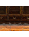 Chinese Antique Large Dowry Chest with Arching Lid, Carved Panels and Drawers-10. Asian & Chinese Furniture, Art, Antiques, Vintage Home Décor for sale at FEA Home
