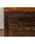 Chinese Antique Large Dowry Chest with Arching Lid, Carved Panels and Drawers-12. Asian & Chinese Furniture, Art, Antiques, Vintage Home Décor for sale at FEA Home