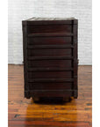 Japanese 19th Century Merchant's Chest with Drawers and Door, Mounted on Wheels-13. Asian & Chinese Furniture, Art, Antiques, Vintage Home Décor for sale at FEA Home