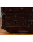 Japanese 19th Century Merchant's Chest with Drawers and Door, Mounted on Wheels-7. Asian & Chinese Furniture, Art, Antiques, Vintage Home Décor for sale at FEA Home