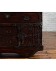 Japanese 19th Century Merchant's Chest with Drawers and Door, Mounted on Wheels-8. Asian & Chinese Furniture, Art, Antiques, Vintage Home Décor for sale at FEA Home