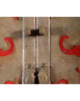 Chinese Qing Dynasty Ningbo Red Lacquered Cabinet with Butterfly Hardware-10. Asian & Chinese Furniture, Art, Antiques, Vintage Home Décor for sale at FEA Home