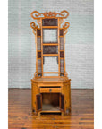 Chinese Qing Dynasty 19th Century Bamboo Washstand with Lacquered Panels-13. Asian & Chinese Furniture, Art, Antiques, Vintage Home Décor for sale at FEA Home