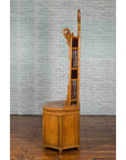 Chinese Qing Dynasty 19th Century Bamboo Washstand with Lacquered Panels-19. Asian & Chinese Furniture, Art, Antiques, Vintage Home Décor for sale at FEA Home