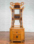 Chinese Qing Dynasty 19th Century Bamboo Washstand with Lacquered Panels-3. Asian & Chinese Furniture, Art, Antiques, Vintage Home Décor for sale at FEA Home