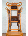 Chinese Qing Dynasty 19th Century Bamboo Washstand with Lacquered Panels-6. Asian & Chinese Furniture, Art, Antiques, Vintage Home Décor for sale at FEA Home