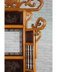 Chinese Qing Dynasty 19th Century Bamboo Washstand with Lacquered Panels-9. Asian & Chinese Furniture, Art, Antiques, Vintage Home Décor for sale at FEA Home