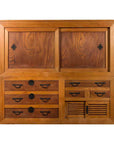 Large Japanese Meiji Period 19th Century Futon Tansu Cabinet with Iron Hardware-1. Asian & Chinese Furniture, Art, Antiques, Vintage Home Décor for sale at FEA Home