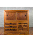 Large Japanese Meiji Period 19th Century Futon Tansu Cabinet with Iron Hardware-2. Asian & Chinese Furniture, Art, Antiques, Vintage Home Décor for sale at FEA Home