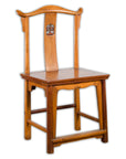 Chinese Qing Dynasty Lamp Hanger Chair with Carved Splat and Two Toned Finish-1. Asian & Chinese Furniture, Art, Antiques, Vintage Home Décor for sale at FEA Home