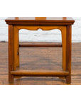 Chinese Qing Dynasty Lamp Hanger Chair with Carved Splat and Two Toned Finish-10. Asian & Chinese Furniture, Art, Antiques, Vintage Home Décor for sale at FEA Home