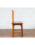 Chinese Qing Dynasty Lamp Hanger Chair with Carved Splat and Two Toned Finish-12. Asian & Chinese Furniture, Art, Antiques, Vintage Home Décor for sale at FEA Home