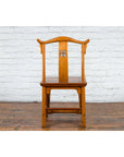 Chinese Qing Dynasty Lamp Hanger Chair with Carved Splat and Two Toned Finish-14. Asian & Chinese Furniture, Art, Antiques, Vintage Home Décor for sale at FEA Home