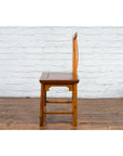 Chinese Qing Dynasty Lamp Hanger Chair with Carved Splat and Two Toned Finish-15. Asian & Chinese Furniture, Art, Antiques, Vintage Home Décor for sale at FEA Home