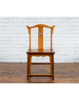 Chinese Qing Dynasty Lamp Hanger Chair with Carved Splat and Two Toned Finish-2. Asian & Chinese Furniture, Art, Antiques, Vintage Home Décor for sale at FEA Home